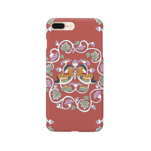 【正倉院】鴛鴦文様(♂×♂) Smartphone Case