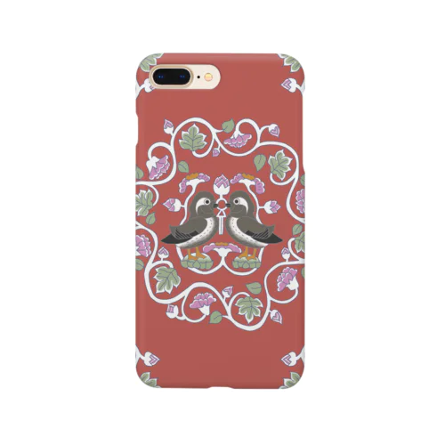 【正倉院】鴛鴦文様(♀×♀) Smartphone Case