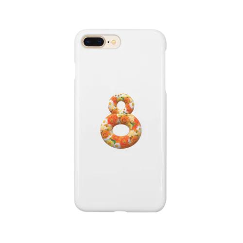 フラワー数字シリーズ「8」 Smartphone Case