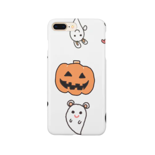 ハロウィン　かぼちゃとお化けたち スマホケース