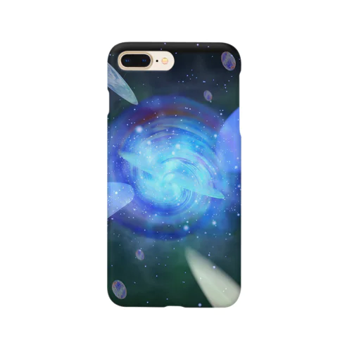 渦の星雲に引き込まれる惑星 Smartphone Case