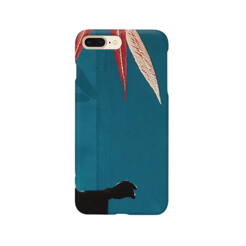 着物女性の影絵 Smartphone Case