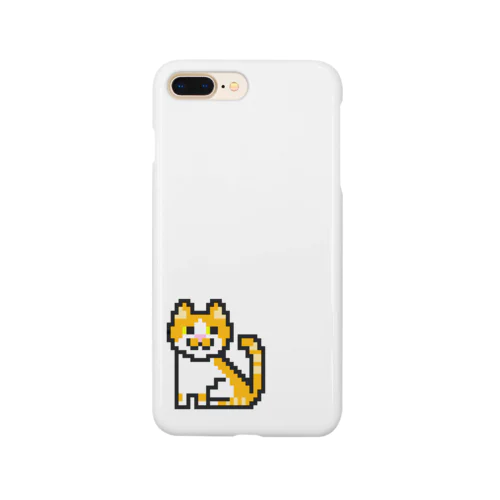 ドット絵　茶白猫 Smartphone Case