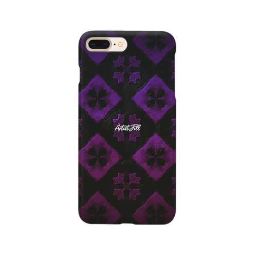 グラデーション(紫×ピンク)模様 Smartphone Case