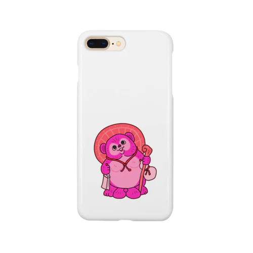 たぬきの置物（ピンク） Smartphone Case