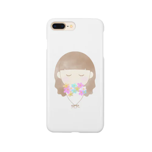 花束女の子 Smartphone Case