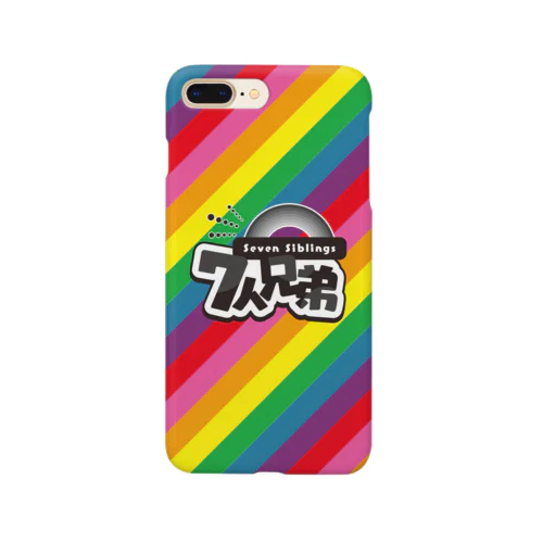 7人兄弟スマホケース＿レインボー（iPhone対応） Smartphone Case