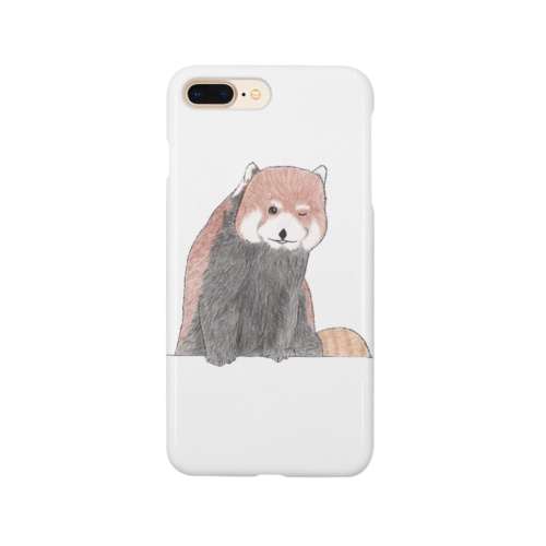 やさしいレッサーパンダ（ウインク） Smartphone Case