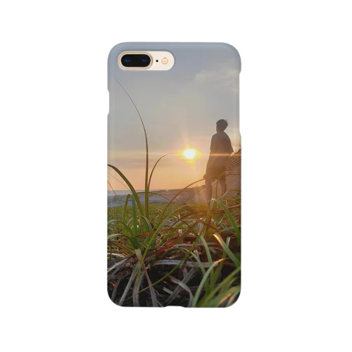 夕焼けと青年 Smartphone Case