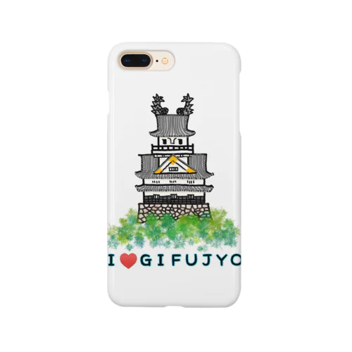 岐阜城をカワイイ感じにしてみました😁 Smartphone Case