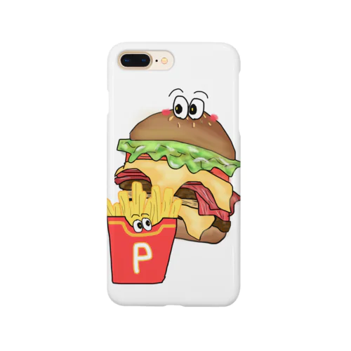 Wチーズベーコンレタスバーガーセット Smartphone Case