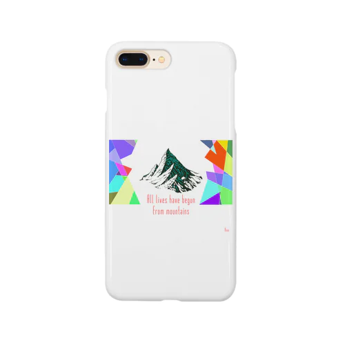 All lives have begun from mountains Smartphone Case