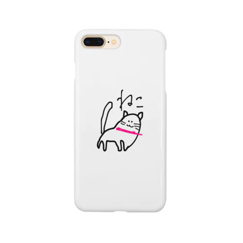 左肩でアタックする猫 Smartphone Case