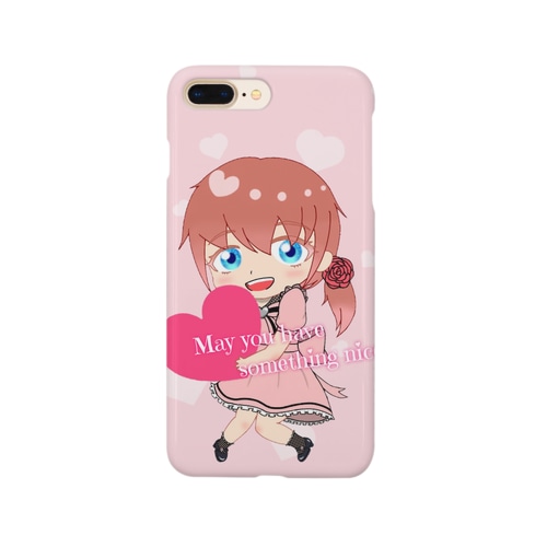 ハートをもったせなちゃんスマホケース(iPhoXR用) Smartphone Case
