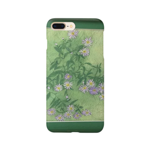 水彩画　ノコンギク Smartphone Case