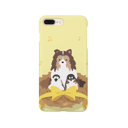 シェルティ×十姉妹 Smartphone Case