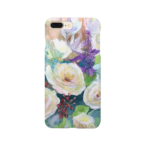 白い花のメロディー Smartphone Case