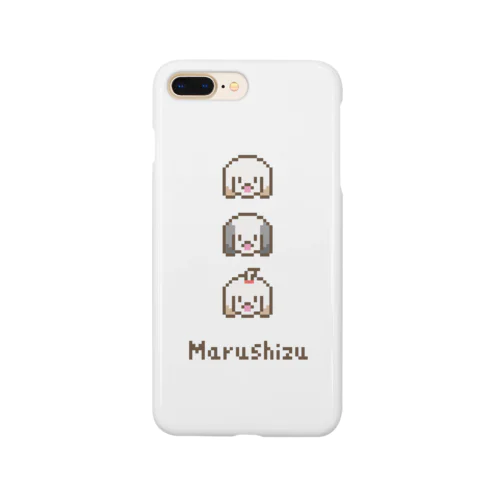 ドット絵のマルシーズー(耳長ちゃん) スマホケース Smartphone Case