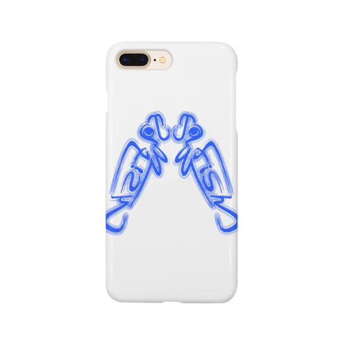 Jawfishロゴ 喧嘩ver.青 Smartphone Case