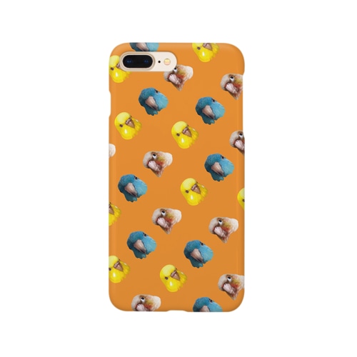 インコ3きょうだい（オレンジ） Smartphone Case