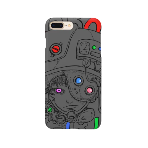 ロボットガール（グレー） Smartphone Case