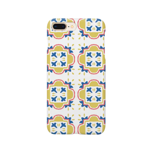 🇵🇹リスボンのアズレージョ #4（レトロポップ） Smartphone Case