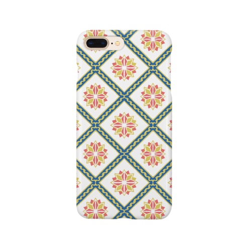 🇵🇹リスボンのアズレージョ #6（レトロポップ） Smartphone Case