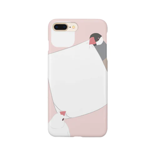 文鳥さんの紙カミ！スマホケース Smartphone Case