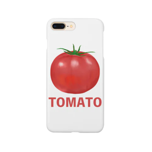 シンプルなトマトのイラスト スマホケース