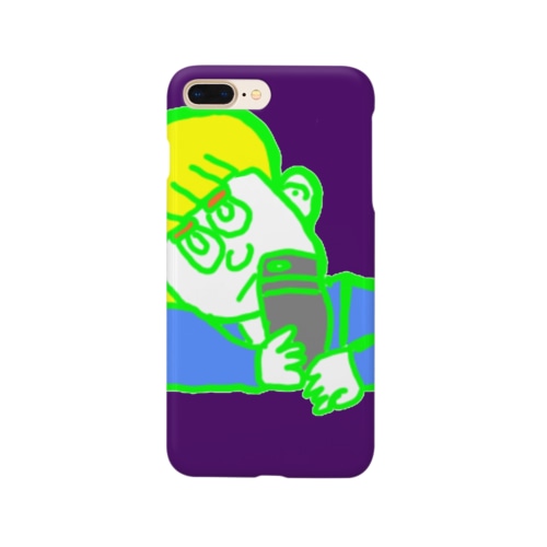 スマホをさわる少年 Smartphone Case