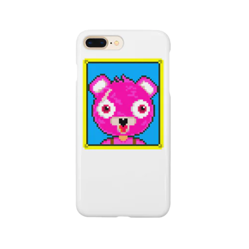 ピンクのくまちゃんドット絵 Smartphone Case