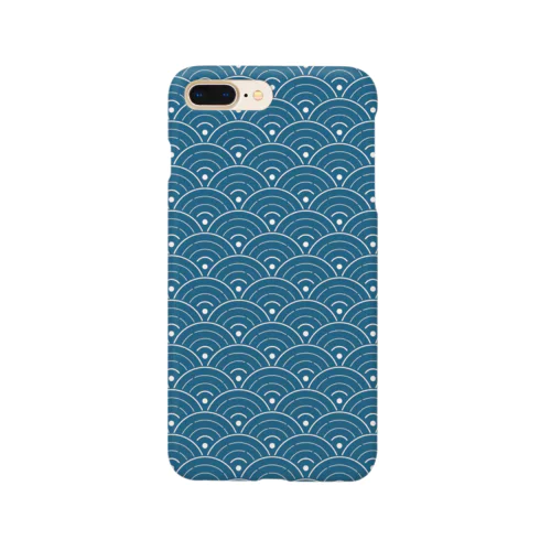 和音 青海波とフェルマータ（藍色） Smartphone Case