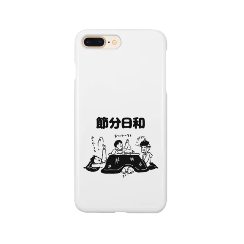 節分日和（黒） Smartphone Case