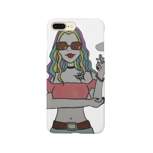 Colorful Hair Woman No.1 Smartphone Case