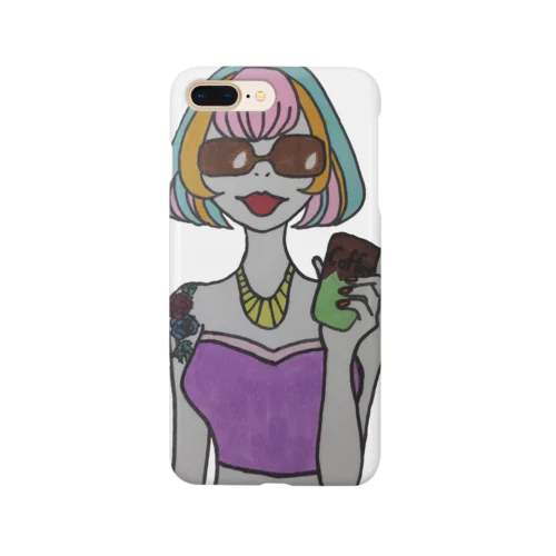 Colorful Hair Woman No.2 Smartphone Case