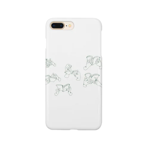 本を持つ手 Smartphone Case