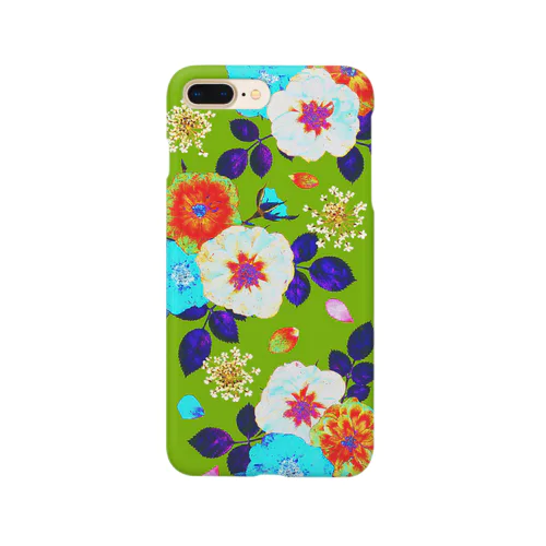 Colorful Rose (Yellow green) スマホケース