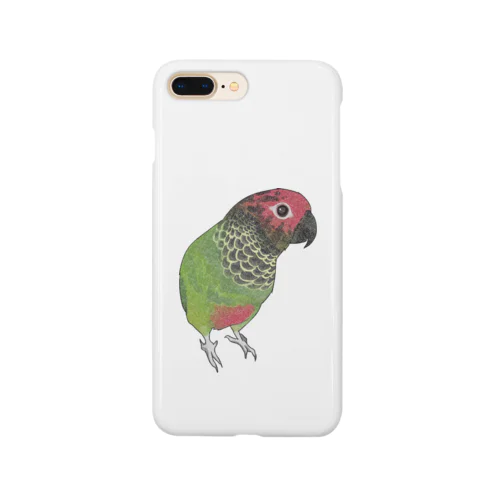 可愛いバライロビタイウロコインコちゃん【まめるりはことり】 Smartphone Case