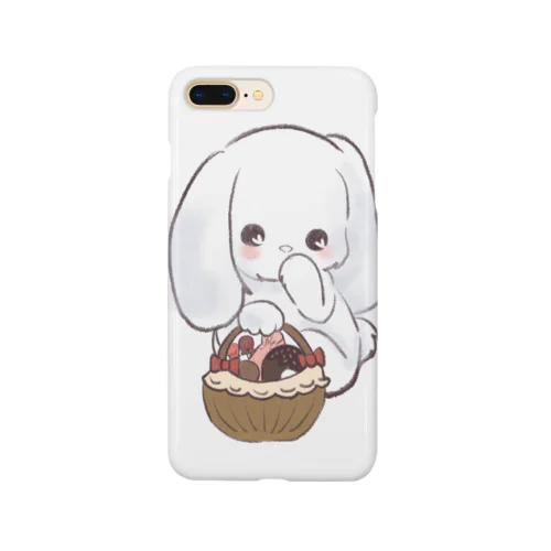 ふわふわうさぎしゃん スマホケース