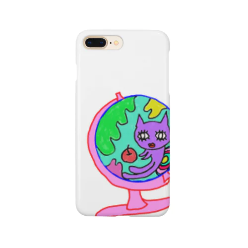 化け猫(地球儀) Smartphone Case