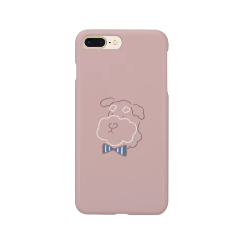 ちょっとおめかししてお出かけに（深縹色ストライプ） Smartphone Case