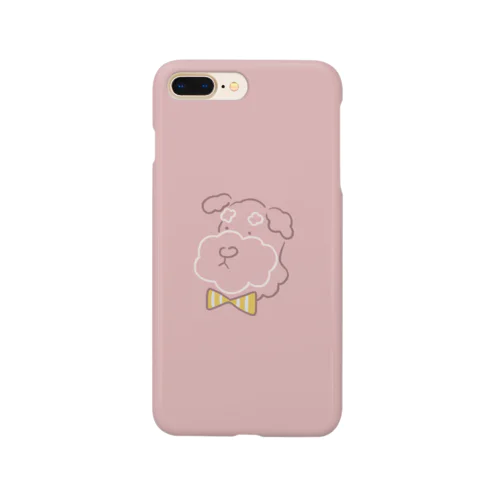 ちょっとおめかししてお出かけに（辛子色ストライプ） Smartphone Case