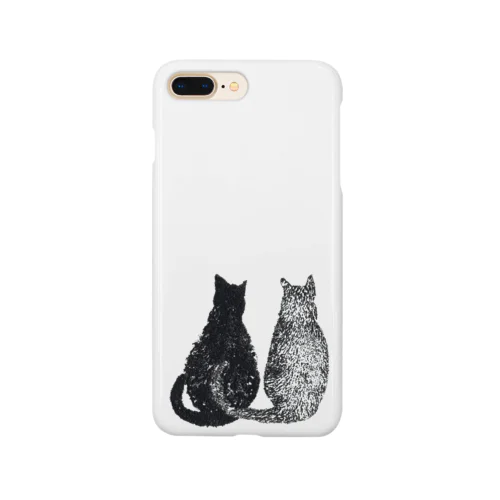 猫の尻尾に表れる 隠しきれない気持ち Smartphone Case