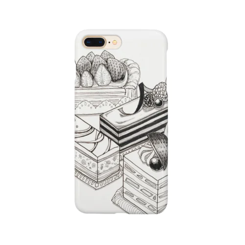 ペン画ケーキ Smartphone Case