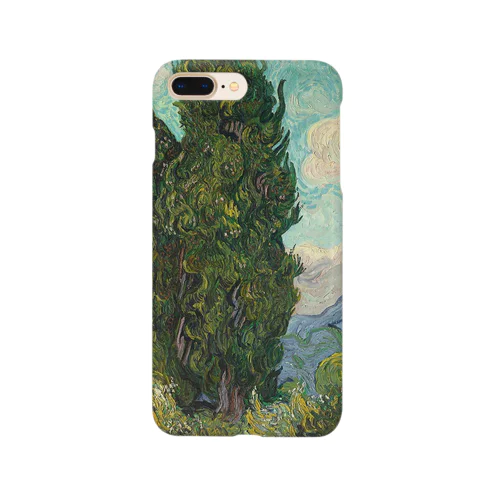 ゴッホ　/　イトスギ　Cypresses 1889 Smartphone Case