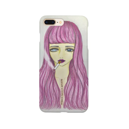 PINK HAIR GIRL Smartphone Case