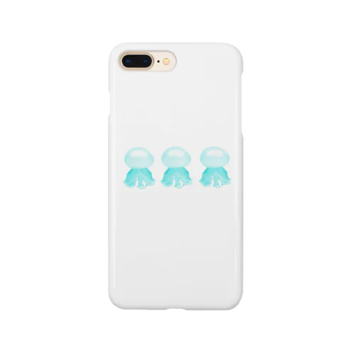 クラゲ ルテウムジェリー（水色・３連） Smartphone Case