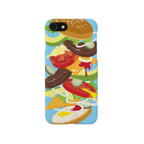 フォーリングハンバーガー Smartphone Case