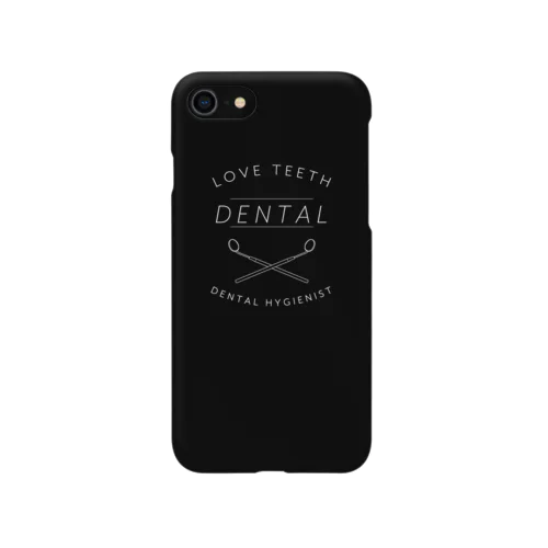 歯科衛生士のケース・黒 iPhone Smartphone Case