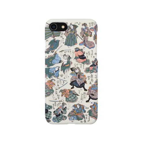 新板両面当狂言【浮世絵・狂言・役者絵・おもちゃ絵】 iPhone Smartphone Case